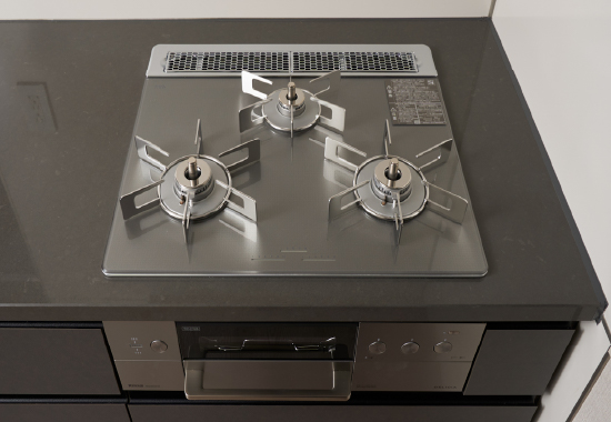 3口ガラストップコンロ